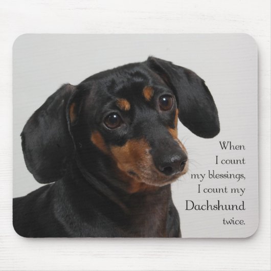 Dachshund Mousepad Muismat (Voorkant)