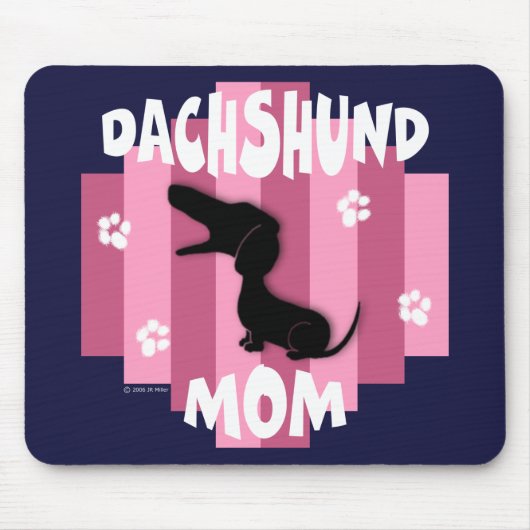 Dachshund Mousepad Muismat (Voorkant)