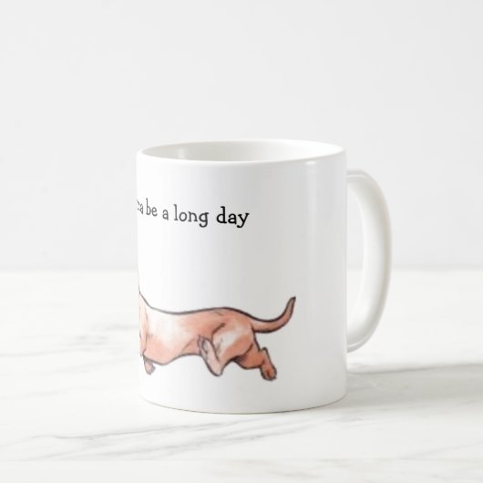 Dachshund Mug Animé (Devant droit)