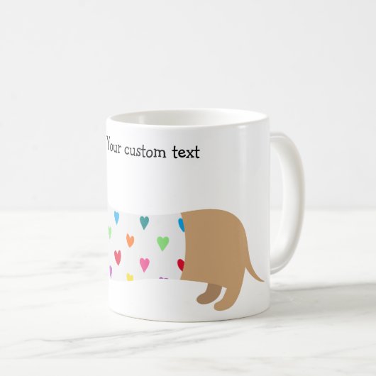 Dachshund Mug customisé (Devant droit)