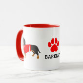 Dachshund Mug Personnalisé (Devant gauche)