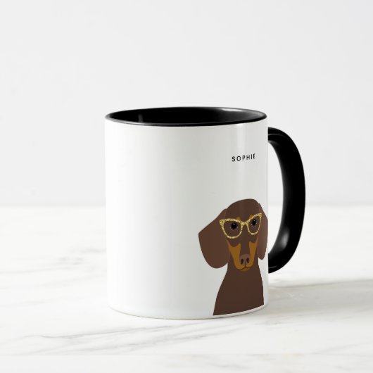 Dachshund Mugs (Devant droit)