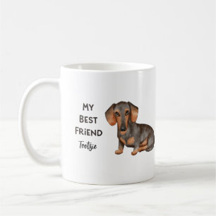 Dachshund My Best Friend Custom Name Coffee Mok