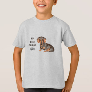Dachshund My Best Friend Custom Pet Name T-Shirt