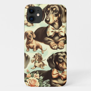  Dachshund Naadloos schilderen iPhone 11 Hoesje