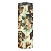  Dachshund Naadloos schilderen Thermosbeker (Achterkant)