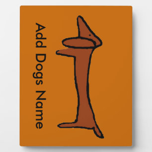 Dachshund, naam toevoegen fotoplaat