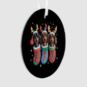 Dachshund Noël Amoureux des chiens cadeau de vacan (devant)