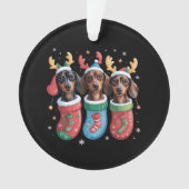 Dachshund Noël Amoureux des chiens cadeau de vacan (devant)