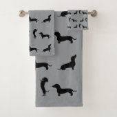 Dachshund noir et blanc (En situation)