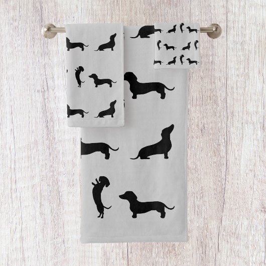 Dachshund noir et blanc