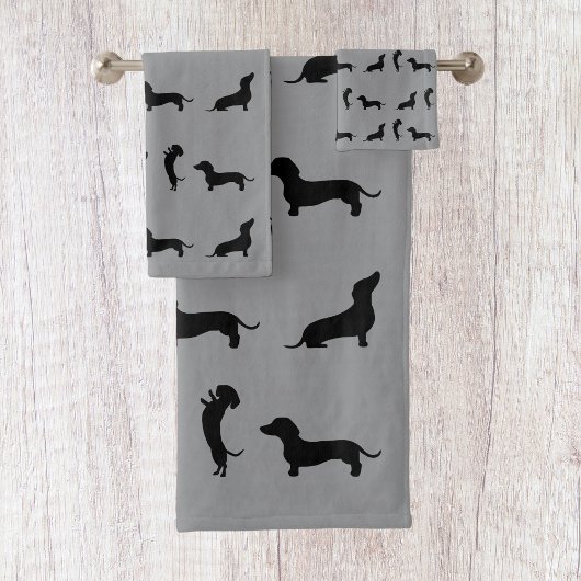 Dachshund noir et blanc