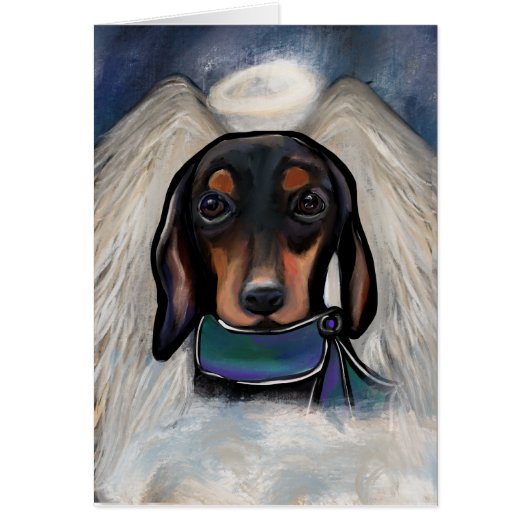 Dachshund noir et feu (Devant)