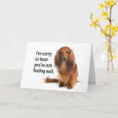 Dachshund Obtenir une carte de puits (Fleur jaune)
