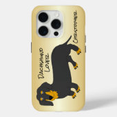 Dachshund ontwerp gepersonaliseerd Case-Mate iPhone case (Achterkant)