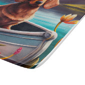 Dachshund op een peddel: Een Schilderachtig avontu Snijplank (Hoek)