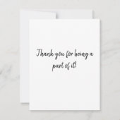 Dachshund op fiets bedankkaart (Achterkant)