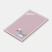 Dachshund op skateboard Post-it Notes (Schuin)