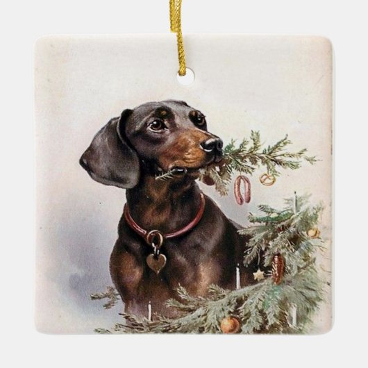 Dachshund Ornament (Voorkant)
