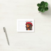 Dachshund Oui-Ner Takenlijst Post-it® Notes (Kantoor)