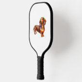 Dachshund Painting - Weiner Dog Waterverf Paintin Pickleball Paddle (Links)