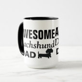 Dachshund Papa Coffee Mug (Devant gauche)