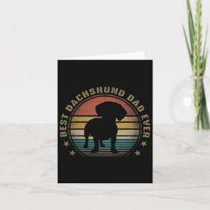 Dachshund papa ooit grappige vaders dag cadeaus vo kaart