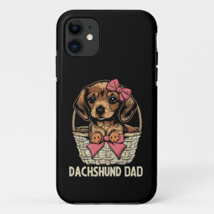 Dachshund Papa Schattige Dachshund Lover Mannen Wi iPhone 11 Hoesje