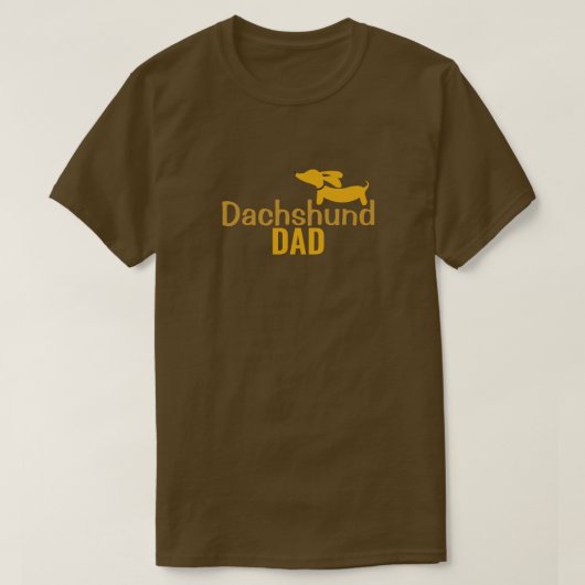 Dachshund Papa Wiener Dog Daddy Shirt (Design voorkant)