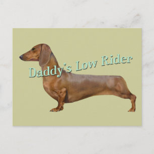 Dachshund Papa's Lage Rigere Gifts Briefkaart