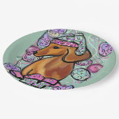 DACHSHUND PAPIEREN BORDJE (Gekanteld)