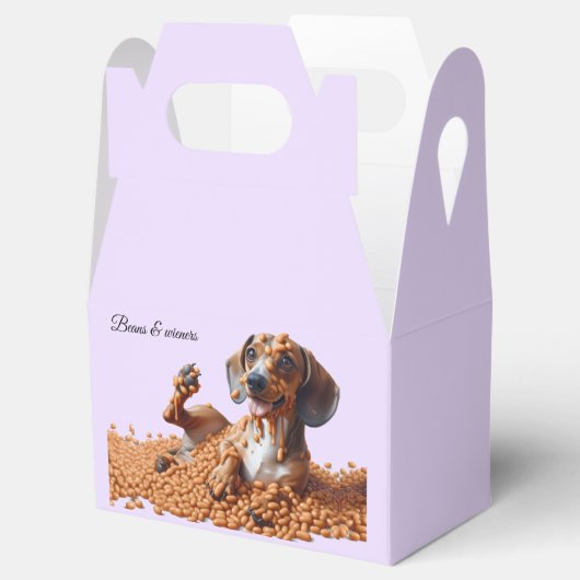 Dachshund Party Bedankdoosjes (Geopend)