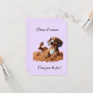 Dachshund Party Kaart