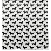 Dachshund Pattern Douchegordijn (Voorkant)