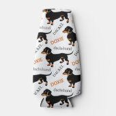 Dachshund Pattern Flesjeskoeler (Voorkant)