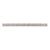 Dachshund Paws en Botten Pattern Grey Lint (Voorkant)