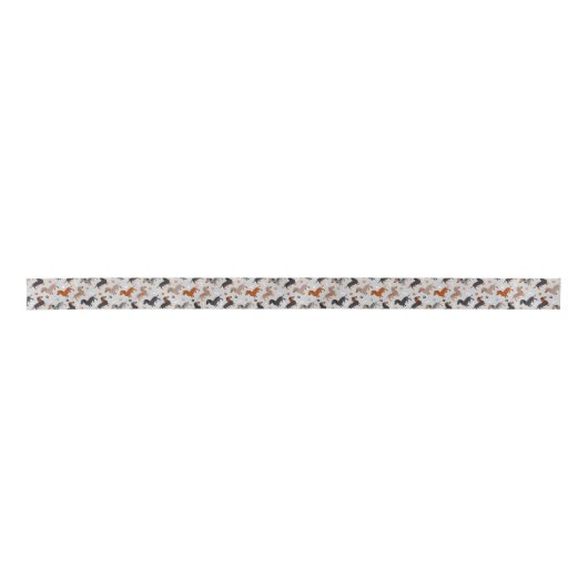 Dachshund Paws en Botten Pattern Grey Lint (Voorkant)
