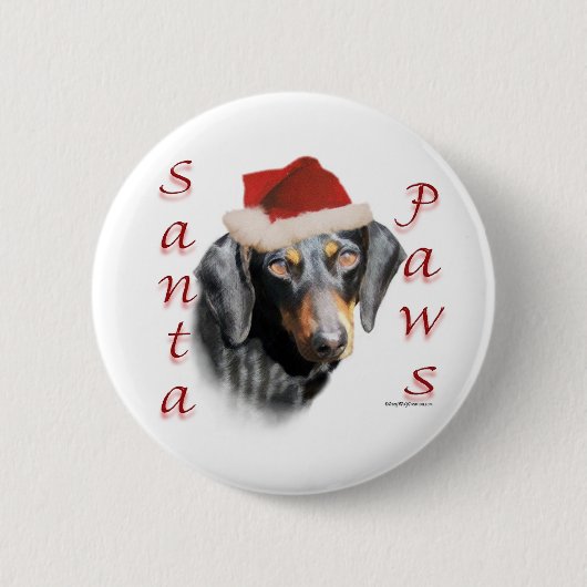 Dachshund Paws (gladde) Button (Voorkant)