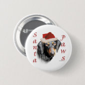 Dachshund Paws (gladde) Button (Voorkant /achterkant)