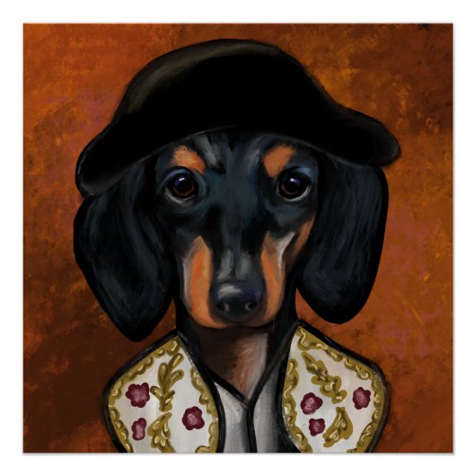 DACHSHUND PERFECT POSTER (Voorkant)