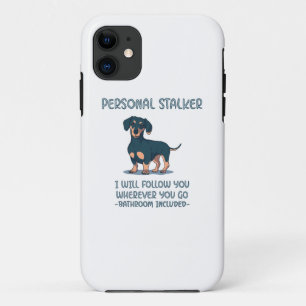 Dachshund Personal Stalker iPhone 11 Hoesje