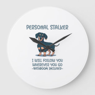 Dachshund Personal Stalker Grote Klok