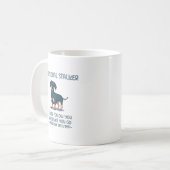 Dachshund Personal Stalker Koffiemok (Voorkant links)