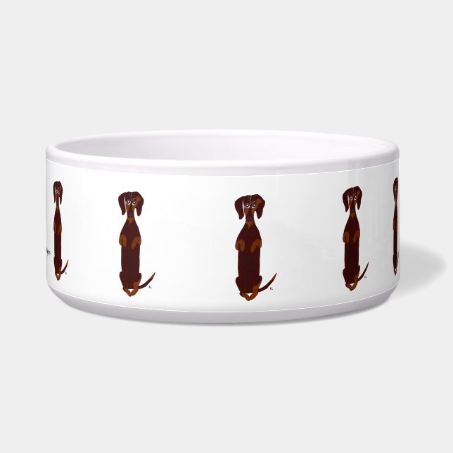 Dachshund Pet Bowl Voerbakje (Rechts)
