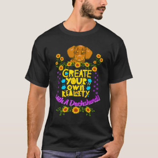 DACHSHUND PET FUNNY WIENER DOG CREËER UW EIGEN R T-SHIRT