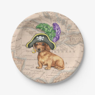Dachshund Pirate Papieren Bordje