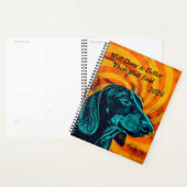 Dachshund Planner Calander (Devant avec enveloppe)