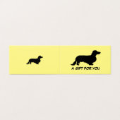 Dachshund Poil Long - Silhouette 1 (Outside Unfolded)