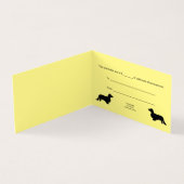 Dachshund Poil Long - Silhouette 1 (Inside)