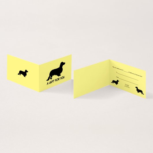 Dachshund Poil Long - Silhouette 1 (Inside and Outside)